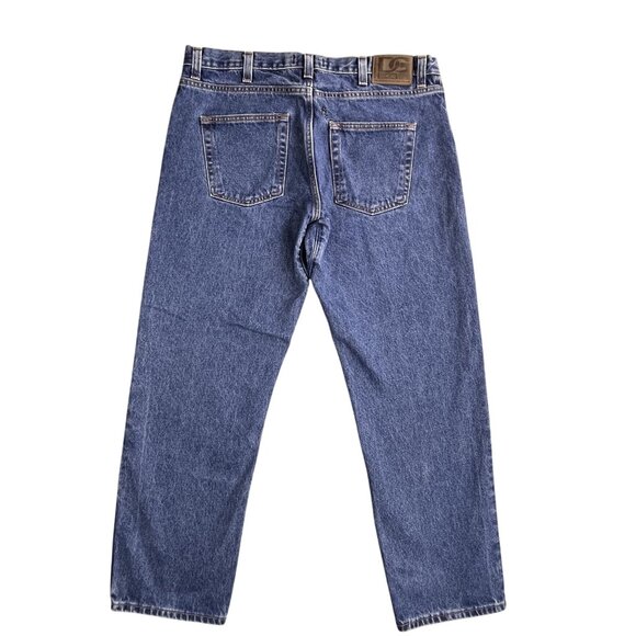 Diamond Gusset Jeans Mens 38x30 Blue Regular Fit Denim Made USA Workwear Classic - Picture 2 of 16